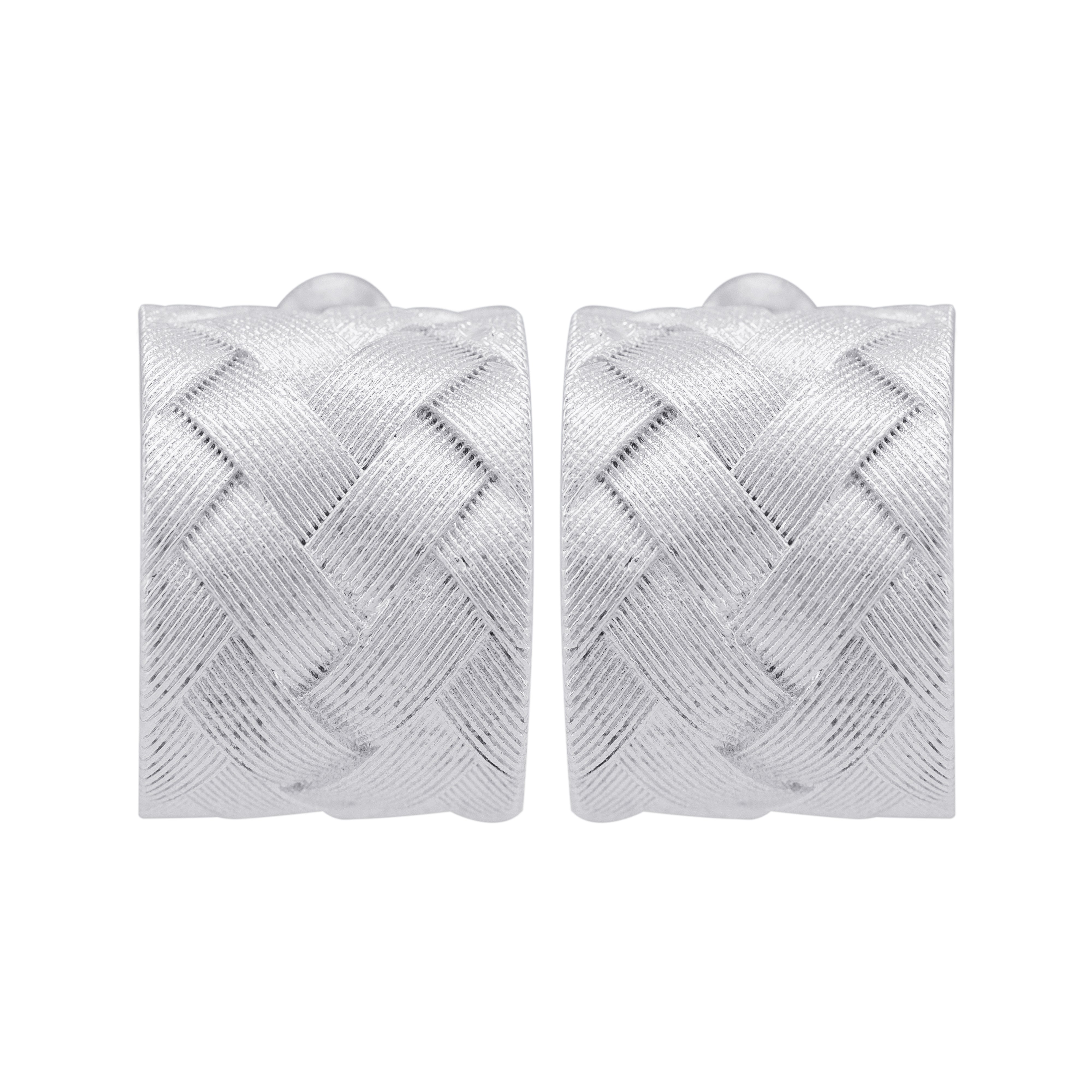Silver Lattice Stud