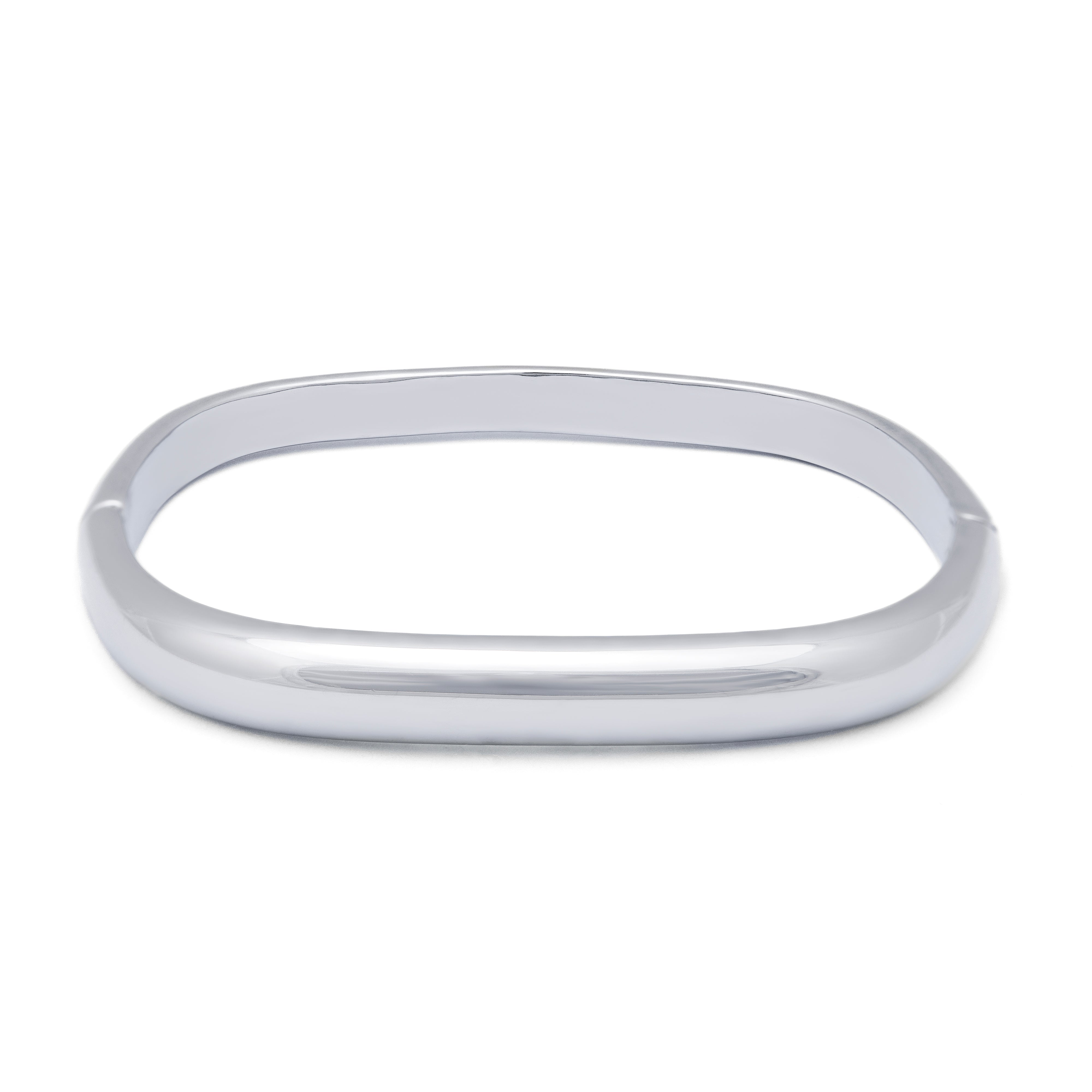 Silver Soft Edge Bangle