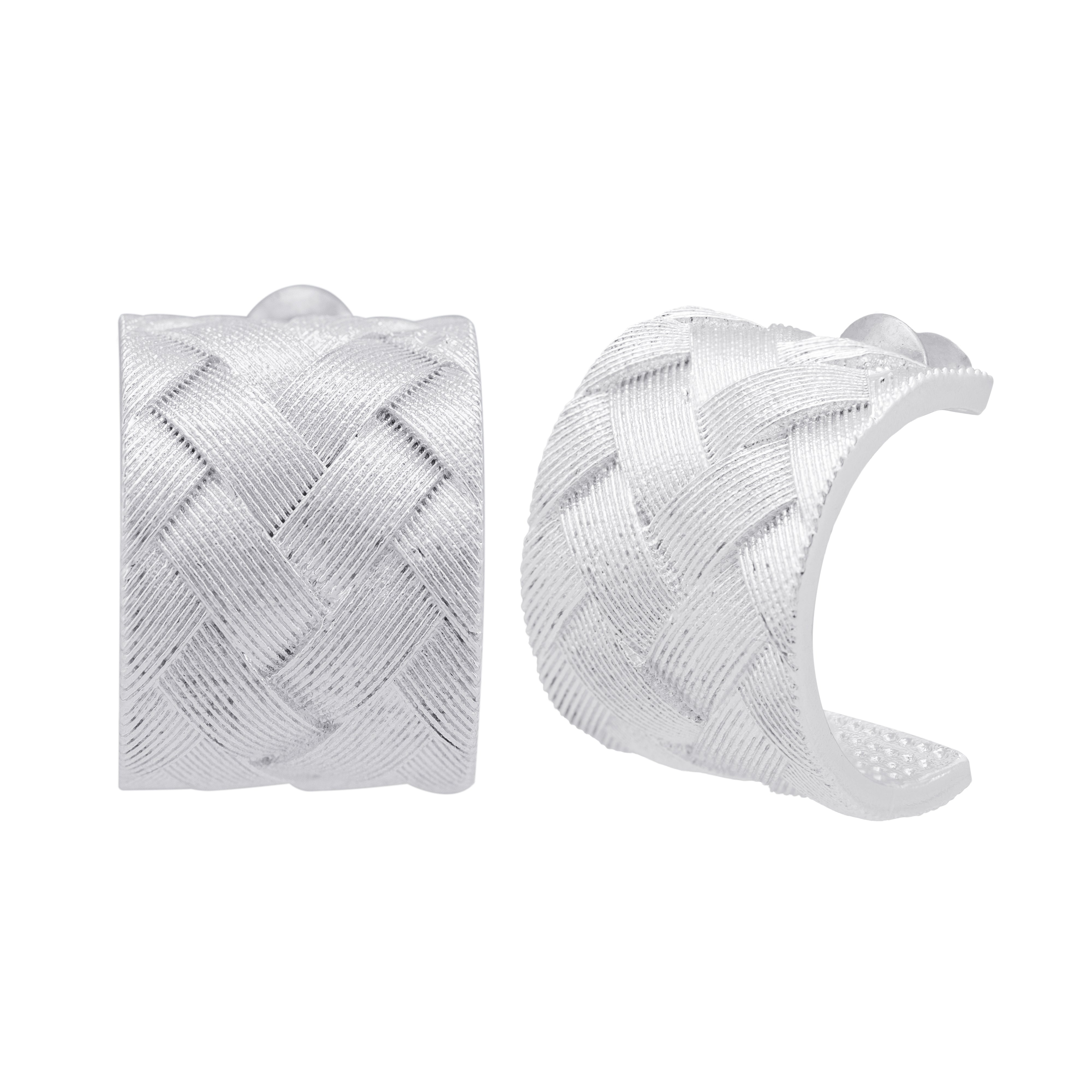 Silver Lattice Stud
