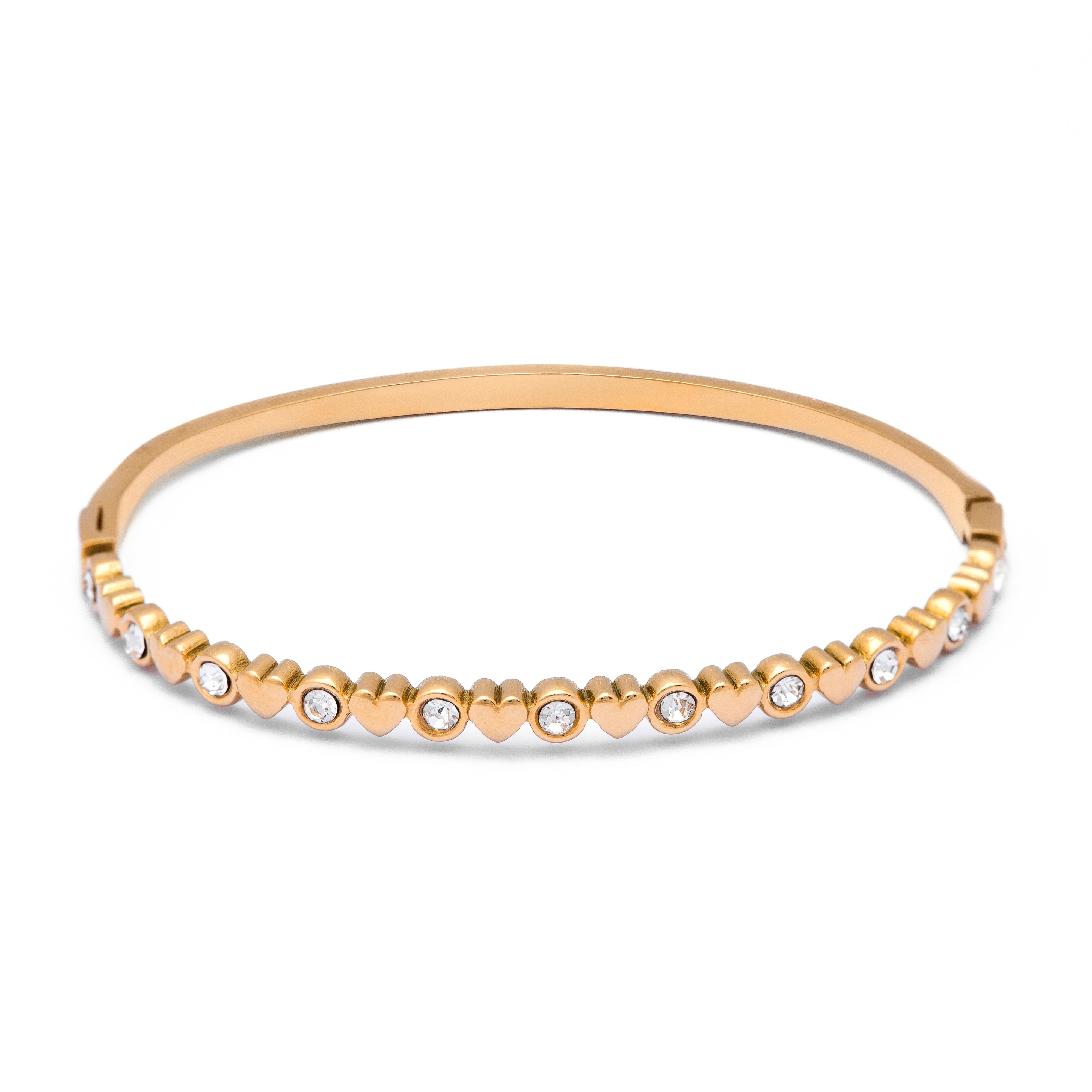 Heart Link Crystal Bracelet