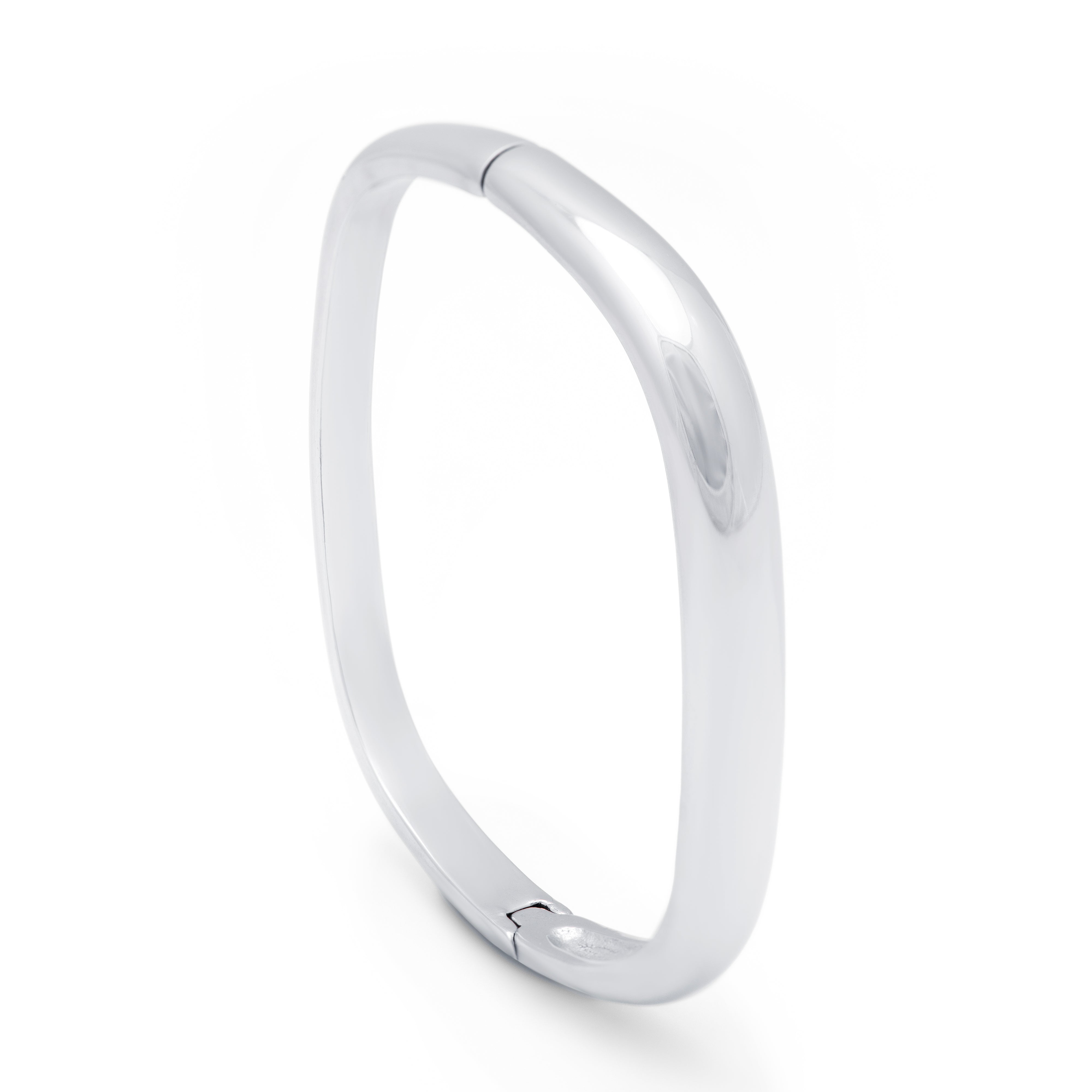 Silver Soft Edge Bangle