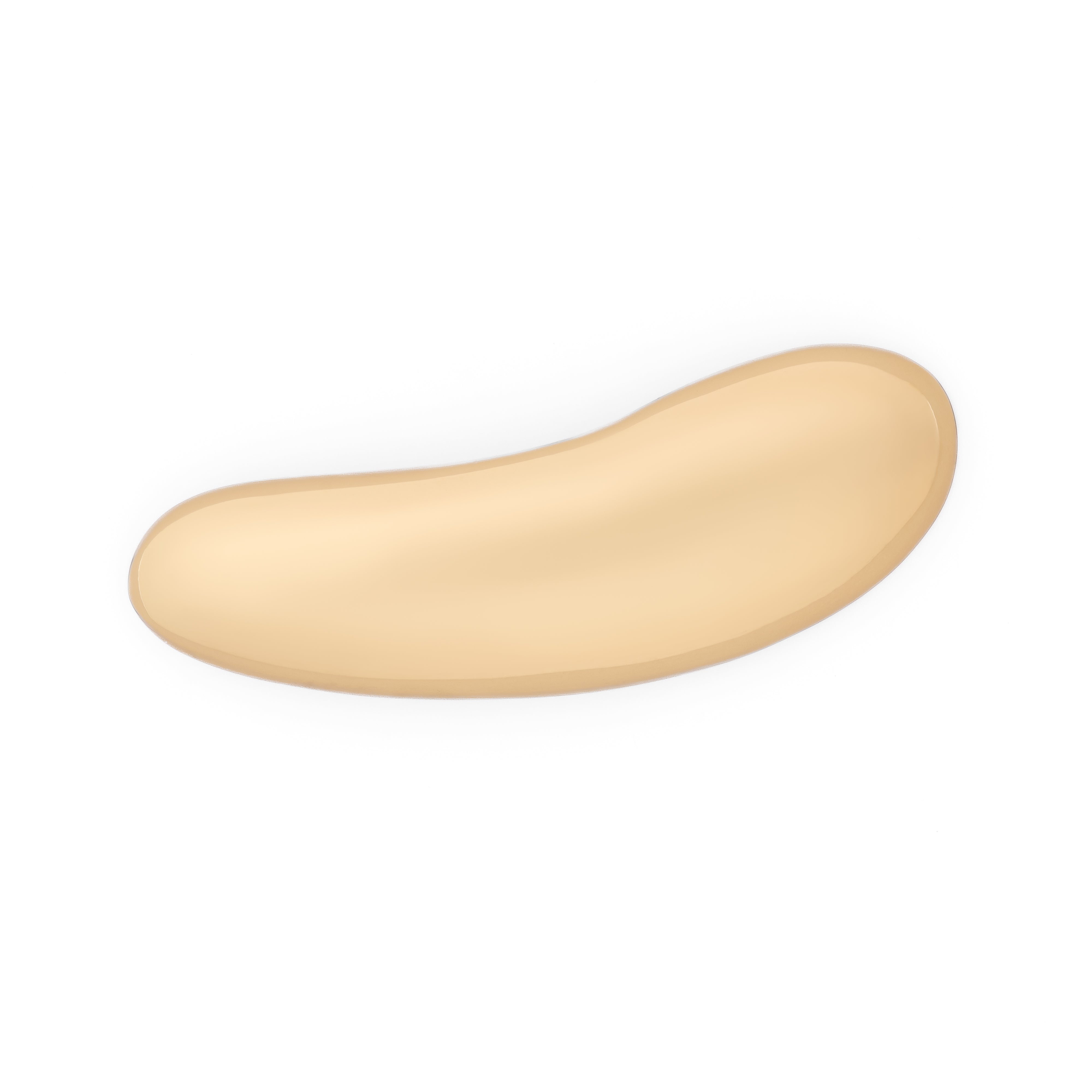 Gold Half Moon Pebble Stud