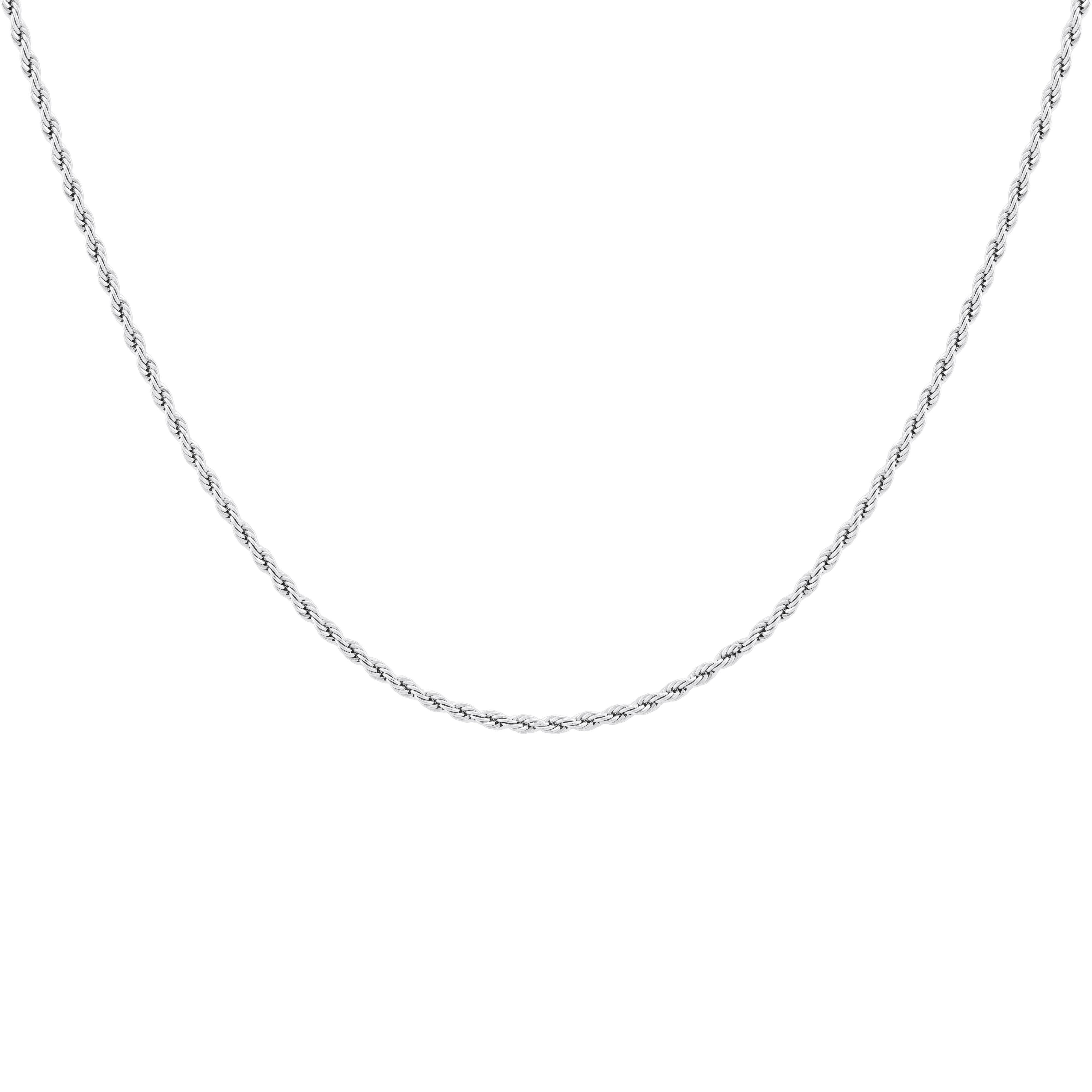 Silver Rope Chain Link