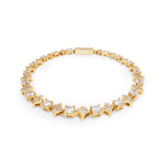 Gold Iced Star Bracelet