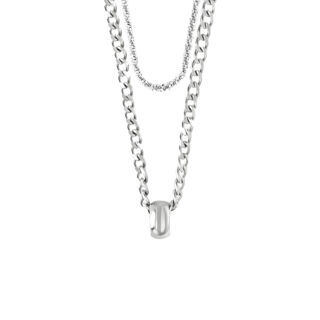 Double Chain Halo Pendant